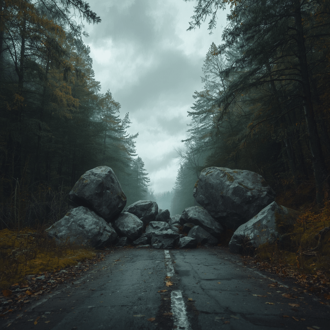 Obstacles in the road